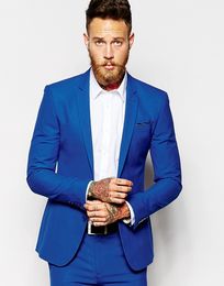 Popular One Button Groomsmen Notch Lapel Groom Tuxedos Groomsmen Best Man Suit Mens Wedding Suits Bridegroom (Jacket+Pants+Tie) B265