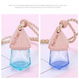 Couple 7 Colour Car Perfume Bottle Pendant Essential Oil Diffuser Bag Clothes Ornaments Air Freshener Pendant Empty Glass Bottle Perfum