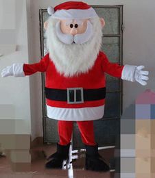 2019 factory sale hot the head Father Christmas mascot costume for adult Santa Claus cartoon costume