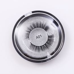 3D Mink Lashes Mink Eyelashes Long Lasting Thick False Eyelashes Crisscross Natural Mink Eyelashes Round box Glitter Packaging