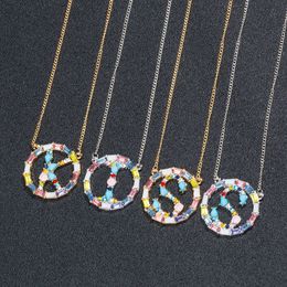 Wholesale- Diamonds With 26 Alphabet Necklaces English Letter Necklaces Pendant For Women Alphabet Alloy Necklace Jewelry Collar