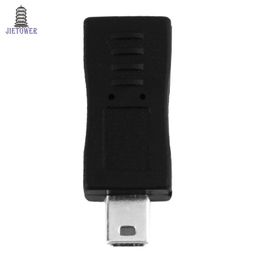 300pcs/lot Black Micro USB Female to Mini USB Male Adapter Connector Converter Adaptor Brand Newest Free Shipping