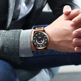 CURREN Brand Luxury Man Watch New Fashion Quartz Watches Men Leather Strap Wristwatch for Men Date Clock Male Casual Style1989