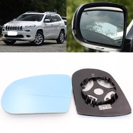 For Jeep Cherokee large vision blue mirror anti car rearview mirror heating wide-angle reflective reversing lens
