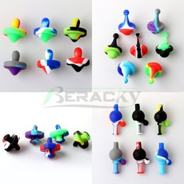 4 Styles Silicone Carb Cap Coloured Food Grade Silicone Caps Heady Carb Cap For Quartz Banger Nails Glass Water Pipes Dab Rigs Smoking