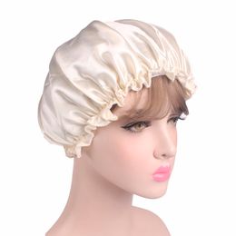 Women Sleep Cap Satin Night Bonnet Hats Lace Sleeping Hat Hair Care Head Cover Beanie Satin Bonnet Caps Nightcap for Girl GGA3341-3