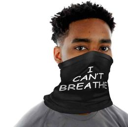 I Cant Breathe Bandana Face Cover Outdoor Breathable Anti Dust Scarf Cycling Mask Magic Scarf Protective Masks ZZA2244 200Pcs