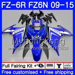 Glossy blue hot Body For YAMAHA FZ6N FZ6 R FZ 6N FZ6R 09 10 11 12 13 14 15 239HM.11 FZ-6R FZ 6R 2009 2010 2011 2012 2013 2014 2015 Fairings