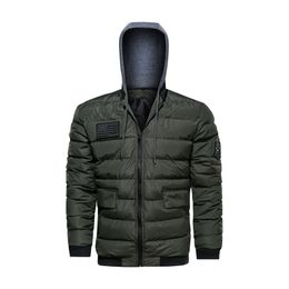 Fashion- Hooded Large Size Thick Zipper Jacket Fashion Casual Outerwear Men Autumn Winter Jacket Cotton-padded Clothe