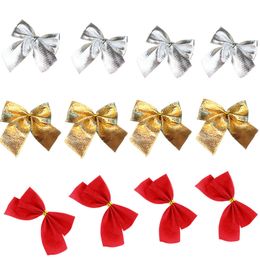 12 pcs/lot Pretty Bow Tie Christmas Tree Ornaments