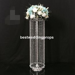 decoration new style crystal and gold metal floor candelabra for table Centrepieces best01051