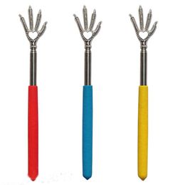 100PCS/lot Fast Shipping Convenient Claw Telescopic Ultimate Stainless Steel Back Scratcher extendible From 22 to 59cm LX8238