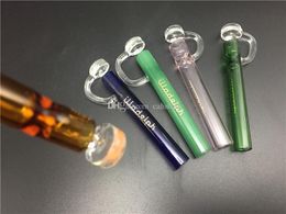 Top Brand Labs Glass Taster Smoking tobacco oil wax hand pipes CONCENTRATE TASTERS borosilicate tubing with an extension designed for dab