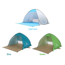 190T Silver-coated Automatic Camping Tent Ship From RU Beach Tent 2 Persons Tent Instant Pop Up Open Anti UV Awning Tents Outdoor Sunshelter