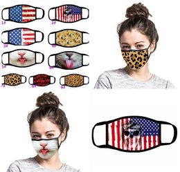 Fashion Cartoon masks Washable 3D Printed Designer Cotton Mouth Masks PM2.5 Dustproof And Smong Face Mask Protective Mask