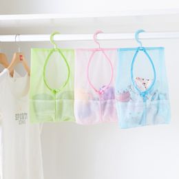 Bathroom Mesh Bag Child Bath Toy Hanging Storage Bag Kitchen Baskets Bathtub Holder Organiser Container Wholesale yq0723