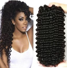 Malaysian Deep Wave Hair Bundles Human Hair Weave Unprocessed Remy Extensions