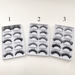 5 Pairs Mink Eyelash Book of Lashes Packaging Private Label Custom 3D Mink Eyelashes Packaging Book