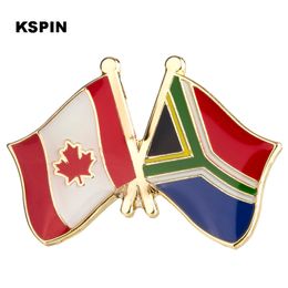 Canada & South Africa Flag Lapel Pin Flag Badge Lapel Pins Badges Brooch KS2136