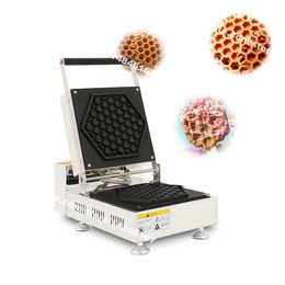 Free Shipping Commercial Use Non Stick 110v 220v Electric Honeycomb Shaped Waffle Maker Baker Machine Iron