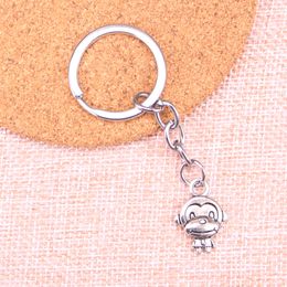 New Keychain 15*27mm double sides monkey Pendants DIY Men Car Key Chain Ring Holder Keyring Souvenir Jewelry Gift