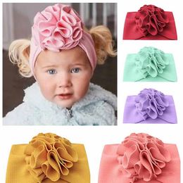 Cute Bow Flower Head wrap Headband for Girl Kids Cotton Elastic Head Bands Turban Floral Headbands Hairbands Hair Accessories