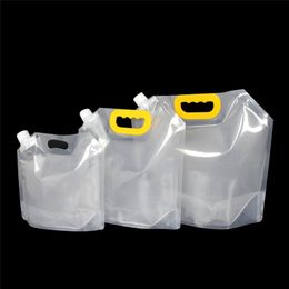 1.5 2.5 5L Stand-up Plastic Drink Packaging Bag Spout Pouch for Beer Beverage Liquid Juice Milk Coffee DIY Packaging Bag
