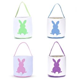 INS Easter Bunny Baskets Storage Bag Rabbit Ears Gift Handbags 4 Colours 23*25cm C3602