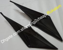 2 x Carbon Fibre Tank Side Covers Panels Cover Panel Motorcycle Part For Honda CBR600RR F5 2005 2006 CBR600 RR 600RR 05 06