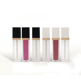 7ml Transparent Frosted Square Makeup Liquid Empty Lipstick Lip Gloss Tubes Cosmetic Packaging Container F3388