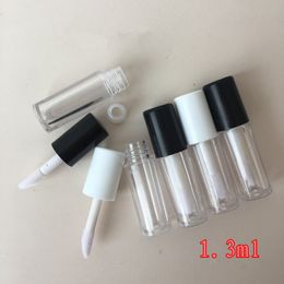 1.3ML Empty Transparent PE Lip Gloss Tubes,5ml Emtpy Clear PS ABS bulb ball shape lip gloss containers tube F2984