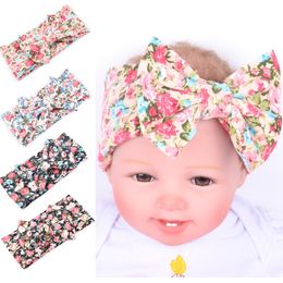 Baby Bow Headbands Bohemian Hairbands Children Printing Big Bow Baby Girls Elegant Hair hoop 10 style Party Favour T2I51066