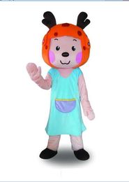 2019 Factory sale hot baby honey ladybug Fancy Dress Cartoon Adult Animal Mascot Costume free shipping