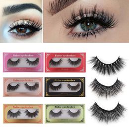 5D Nano Mink Eyelashes 10 Colours 100% handmade Natural False Eyelashes Mink Eyelashes Soft & Vivid Eyelash Extension Makeup Kit Cilios