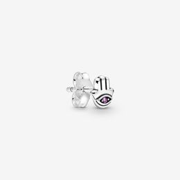 Hot Sale Authentic 925 Sterling Silver My Hamsa Hand Single Stud Earring Fashion Earrings Jewelry Accessories For Women Gift