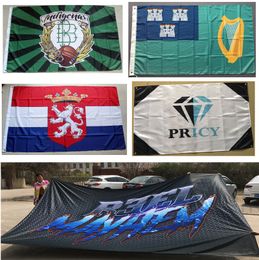 Flag Custom Print Any Size Small Big Large Huge Giant Flying Hanging Polyester Custom Logo Flags for Sale