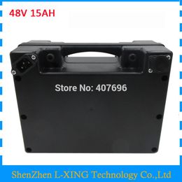 48Volt 14.5AH scooter battery 48V 15AH ebike Lithium battery with black case 20A BMS 2A Charger use for panasonic NCR PF cell