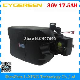 Free customs duty 1000W 36V Electric Bike battery 36V 17.5AH Lithium battery use 3500MAH GA cell 30A BMS with 42V 2A Charger