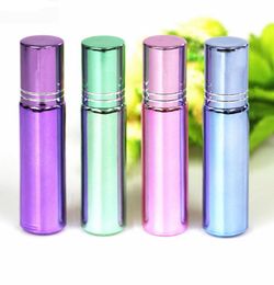wholesale hot 10 ml glass roll on bottle for perfumes essential oils roll-on bottle roller glass vials