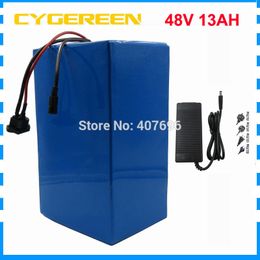 750W 48V lifepo4 battery 48V 13AH e bike battery 48V electric bike scooter battery with 30A BMS 58.4V 2A Charger