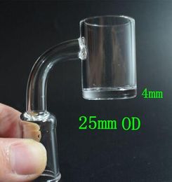 DHL Hot sale 25mm XL XXL Flat Top Quartz Banger 10mm 14mm 18mm Male Female Quartz Nail For Glass Water Bongs Dab Rigs