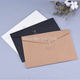 32*23cm A4 Line Buckle File Bag Briefcase Bag Information Folder Business Storage Envelope Packaging Gift Clothing Bag 100pcs