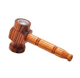 Manufacturers direct sales of solid wood pipe handmade hammer pipe