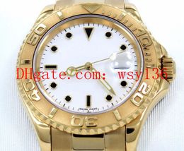 Factory Supplier Top Quality 166288 40mm Automatic Movement Watch White Dial 18K Yellow Gold Luxury Men's Date Wrist Watches