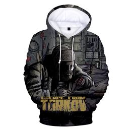 Fashion- new latest hip hop casual 3D hooded sweatshirt 3D game Escape from Tarkov men and women printing men's hooded sweatshirt