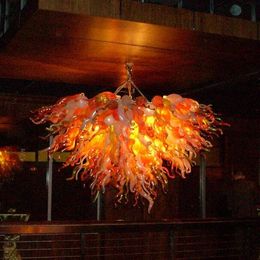 Modern Hand Blown Glass Chandelier Living Room Dining Room LED Glass Chandelier Lighting Table Top Art Decor Pendant Lamps