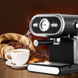 Qihang_top Free Ship Italian Coffee Machine Semi-automatic Home Visualisation Full Temperature Control Coffee Making Machine 20BAR