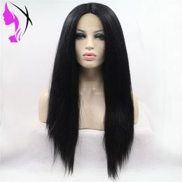 Italian Yaki Full Lace Front Wigs For Black Women Kinky Straight Lace Front Wigs Brazilian Pre Plucked Bleached Knots