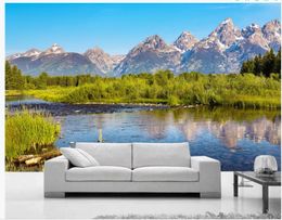 Alpine landscape scenery background wall painting wall mural photo wallpaper