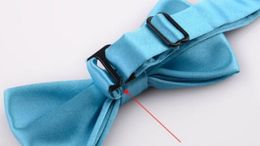 Children's Bow ties 9 4 5CM 32 colors Adjust the buckle solid color bowknot Occupational bowtie for baby kid bow tie Christma259o